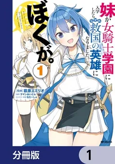 妹が女騎士学園に入学したらなぜか救国の英雄になりました。ぼくが。 表紙
