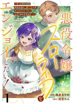 悪役令嬢はスローライフをエンジョイしたい！～やっと婚約破棄されたのに、第二王子がめっちゃストーカーしてくるんですけど…～ 表紙