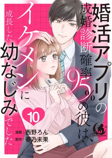 婚活アプリの成婚診断確率95％の彼は、イケメンに成長した幼なじみでした 【短編】 表紙