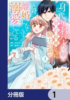 身代わり秒バレ令嬢の契約結婚なのに、騎士公爵が「絶対に離婚しない」と溺愛してくる 表紙